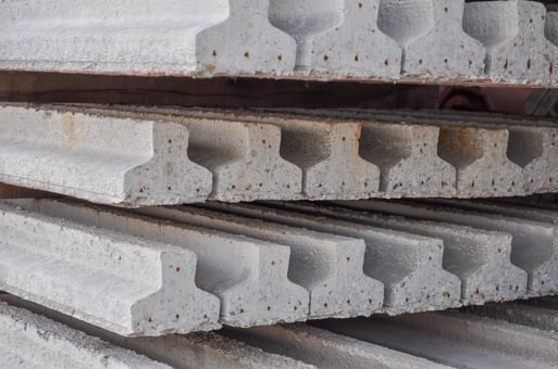 Precast beam sections 