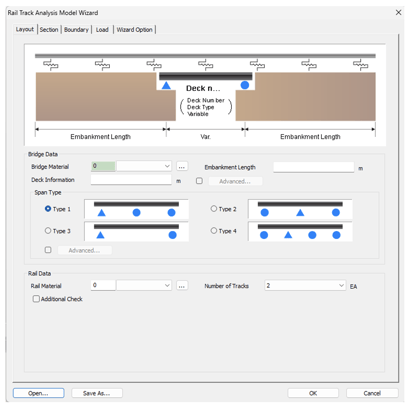 Rail Track Analysis Model Wizard