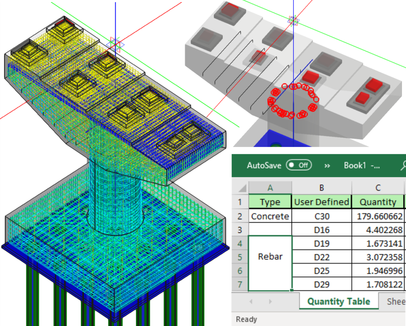 Licensed-Rebar_ClashCheck_BOM-MIDASoft