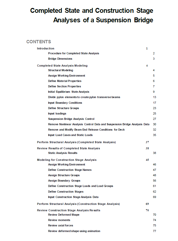 Complex Bridge Tutorials (Cable, Segmental, and Suspension)