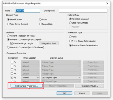 Find "Yield Surface Properties", we can use data generated from the next step to populate the yield surface properties