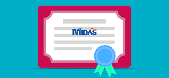 MIDAS accredited Participation Certificate